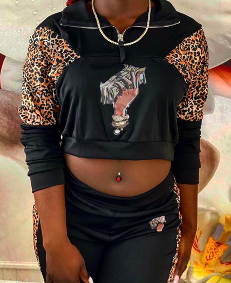 Leapard two pice set