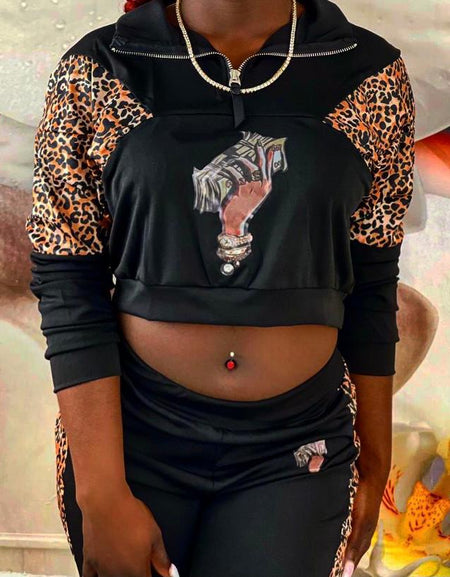 Leapard two pice set